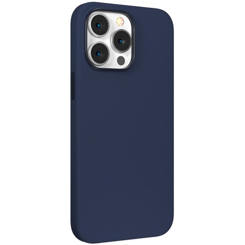 Чехол-накладка Devia Nature Series Silicone Magnetic Case для смартфона iPhone 14 Pro Max (Цвет: Navy Blue) c silicone case iphone 15 pro max storm blue