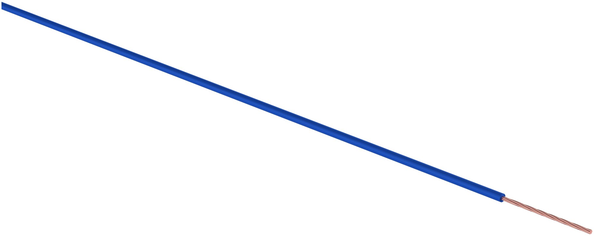 Провод ПГВА REXANT 1х2.50 мм², синий, бухта 100 м - фотография № 1