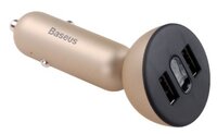 Автомобильная зарядка Baseus Shake-head Digital Display CCALL-YT01/YT09/YT0 золотистый