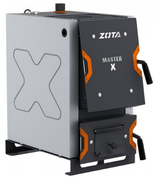 Котел стальной твердотопливный Zota Master X-32П, 32 кВт