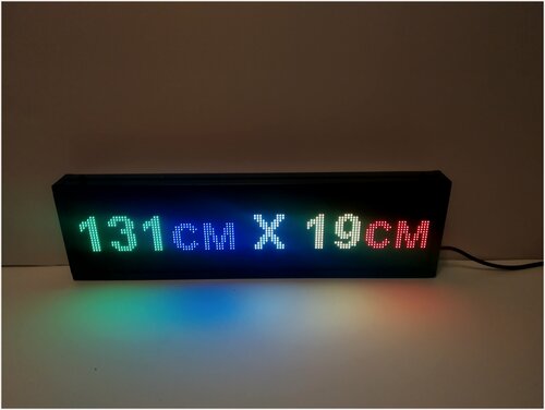 Изображение товара Бегущая строка полноцветная (Р10 RGB SMD) 131Х19см. Светодиодный led экран - информационное табло