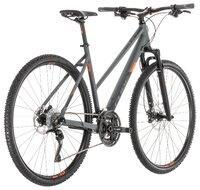 Горный гибрид Cube Cross Exc Trapeze (2019) grey/orange 54 см (требует финальной сборки)