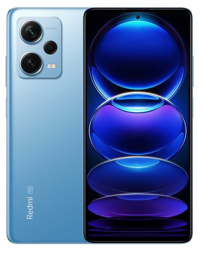 Смартфон Xiaomi Redmi Note 12 Pro+ 5G 8+256 RU/Sky Blue/6.67” FHD+/MTK 1080/And13/200+8+2MP/16MP/5000mAh