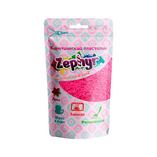 Кинетический пластилин «Zephyr» розовый 0,075 кг