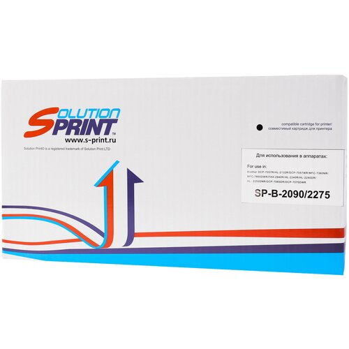 Картридж SOLUTION PRINT SP-B-2090/2275, 2600 стр, черный картридж тонер картридж solution print sprint sp c 046hbk черный для лазерного принтера совместимый