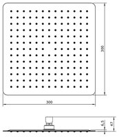 Верхний душ Sanindusa Plan 58991