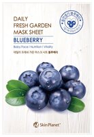 MIJIN Cosmetics тканевая маска Skin Planet Daily fresh garden mask sheet Blueberry с экстрактом черн