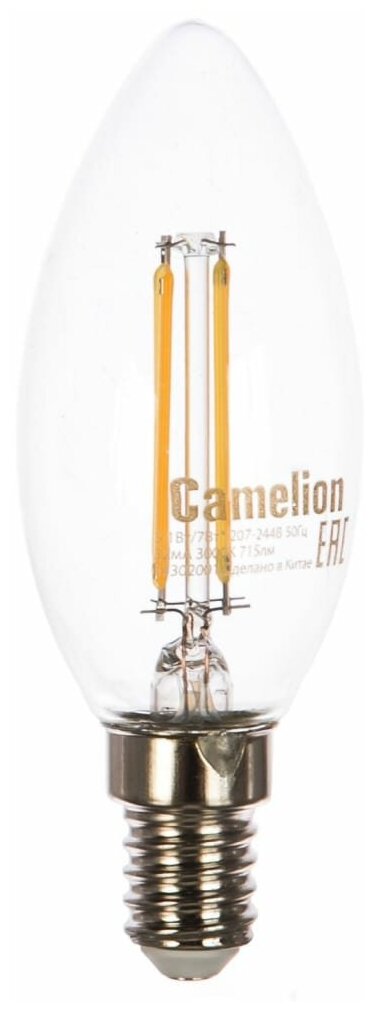 Светодиодная лампа Camelion LED7-C35-FL/830/E14 - фотография № 5