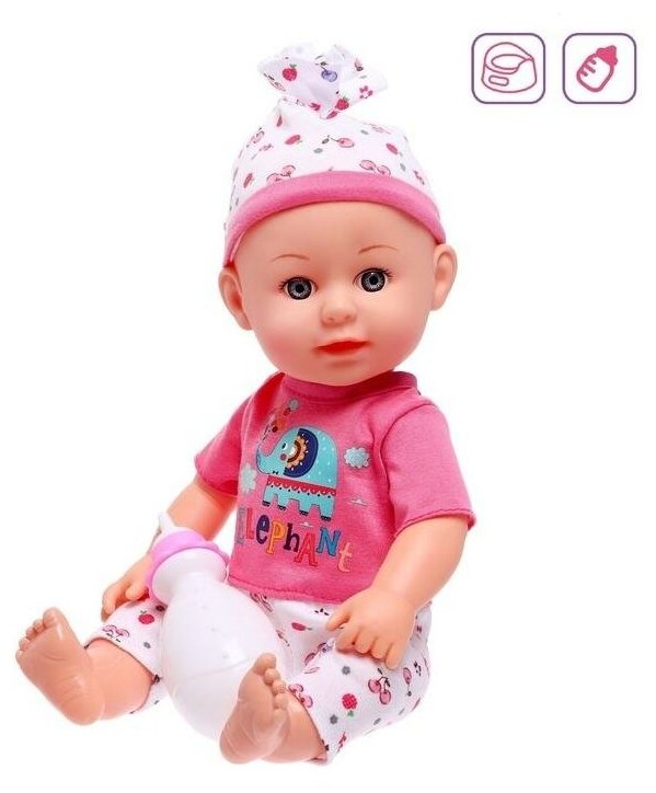 Пупс функциональный "Карапуз" пьет, писает, с аксессуарами микс 6949187