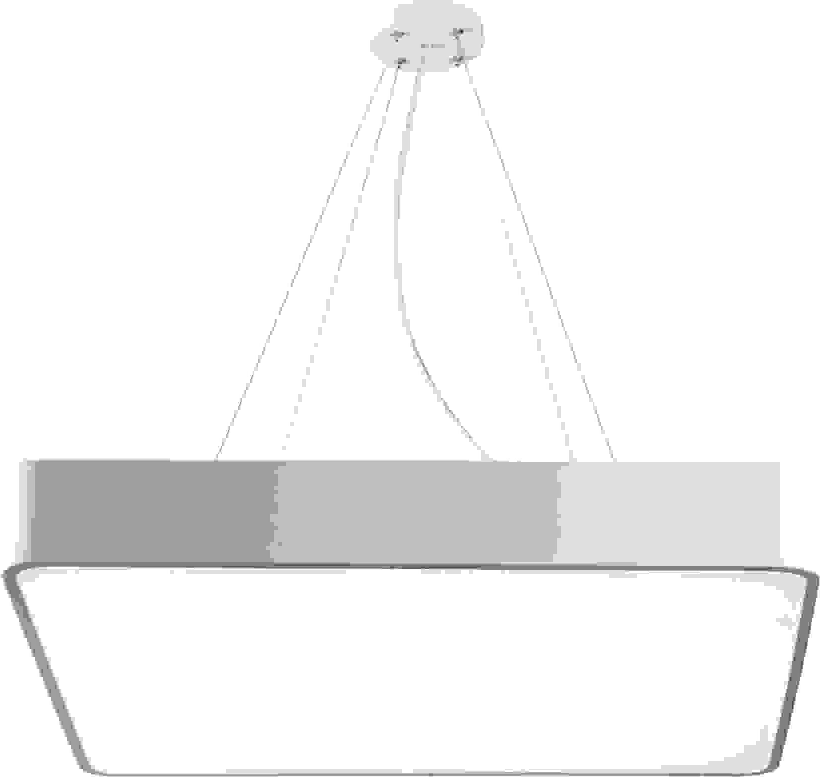 Подвесной светильник LED Geometria Quadro Эра SPO-163-W-40K-050 50Вт 4000К 3700Лм IP40 600*600*80 белый подвесной Лт (Б0058896) - фото №1