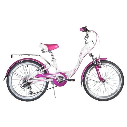 Детский велосипед NOVATRACK 20 ANGEL 6V белый алюм 6-скор TY21RS35SG-6SI V-brake 1958000₽