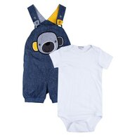 Комплект одежды playToday размер 62, белый/синий
