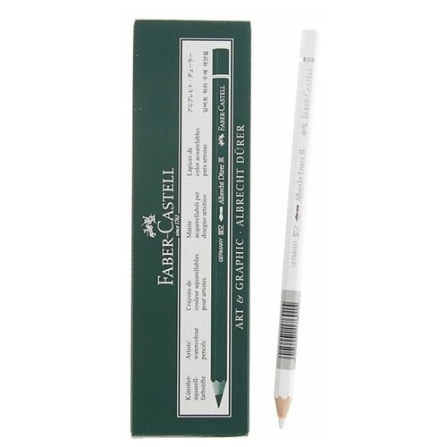 FABER-CASTELL Карандаш акварельный Faber-Castell Albrecht DÜRER®, 101 белый, цена за 1 ШТ faber castell карандаши акварельные faber castell albrecht durer 36 цветов 117536