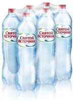 Вода питьевая Святой Источник газированная, ПЭТ, 0.5 л