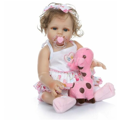Кукла Реборн Полностью Силикон-Виниловая 48см (Р-177СВ-48-1)