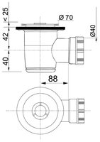 Сифон для душевого поддона WIRQUIN Tourbillon 34020201