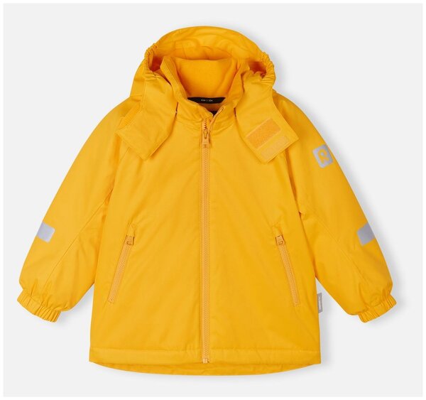 Куртка Reima, демисезон/зима, капюшон, светоотражающие элементы, карманы, водонепроницаемость