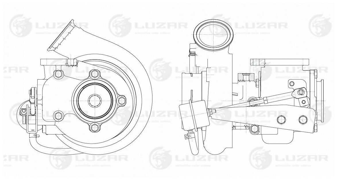 Турбокомпрессор Luzar LAT 0734