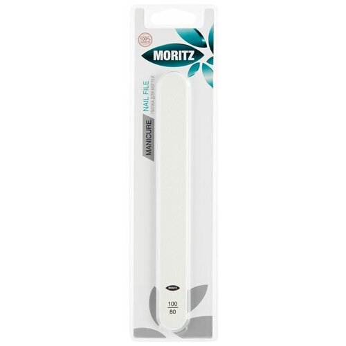 Пилка для ногтей MORITZ двусторонняя 80/100 аксессуары для маникюра moritz пилка для ногтей двусторонняя с паттерном 180 240