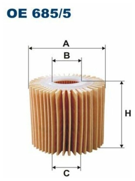 Фильтр масляный Filtron OE685/5 - фотография № 6