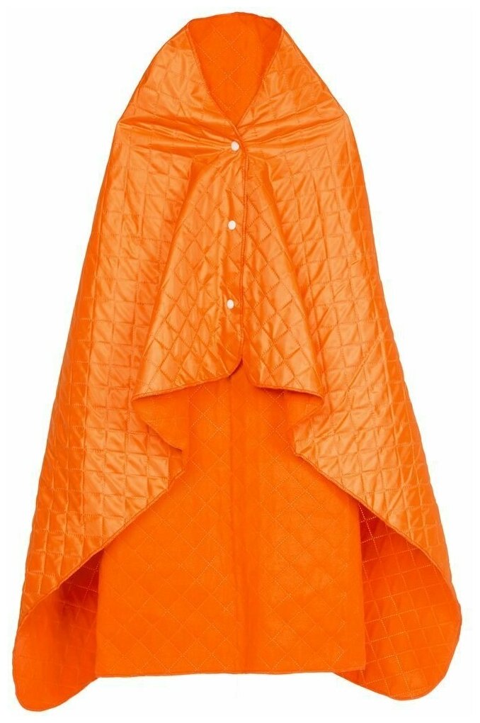 Плед-пончо для пикника SnapCoat оранжевый размер 100х140 см