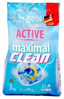 Стиральный порошок Maximal Clean Active для всех видов тканей 3 кг пластиковый пакет