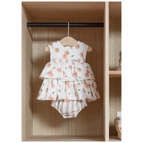 Комплект для девочки: платье и трусики 80