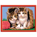 Ravensburger Картина по номерам "Котята в корзинке" 18х24 см (28178) - изображение