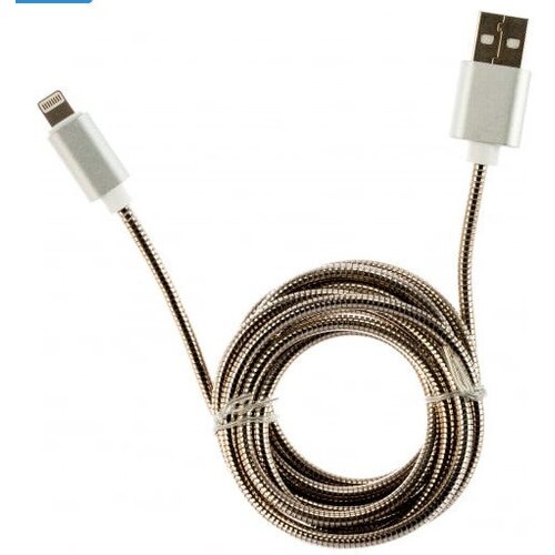 Cablexpert Кабель для Apple CC-G-APUSB02S-1.8M, AM/Lightning, серия Gold, длина 1.8м, серебро, блистер