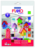 Полимерная глина FIMO Soft основной комплект 9 блоков по 25 г (8023-10/ FS8025-10)