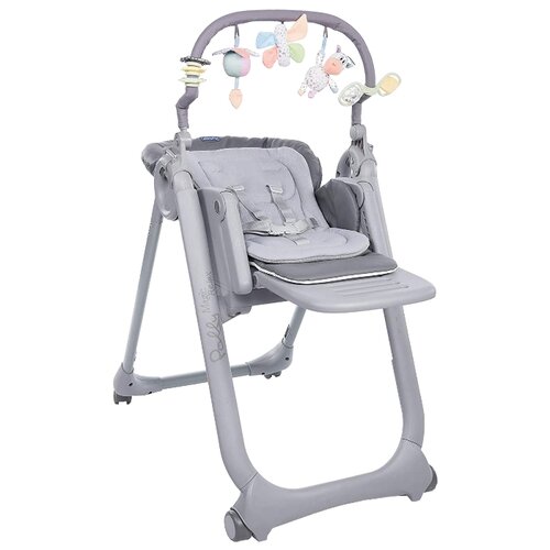 фото Стульчик для кормления chicco polly magic relax graphite