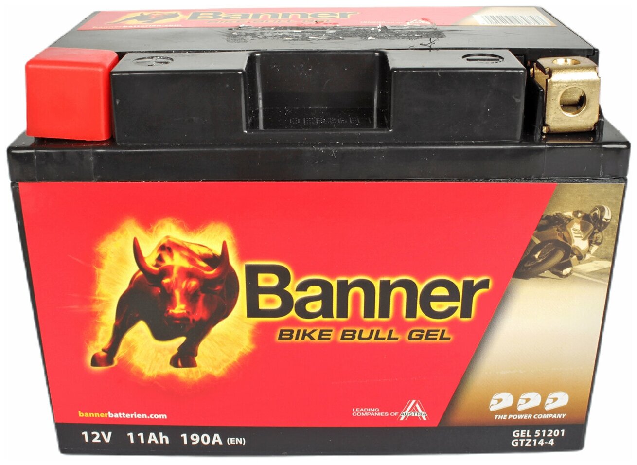 Аккумуляторная батарея BANNER Bike Bull 51201 GTZ14-4 YTZ14-S