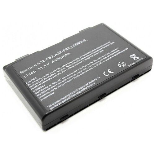 Аккумулятор для ноутбука ASUS K40 K40E K40IJ K40IN K50 K50AB K50IJ (11.1V 4400mAh) P/N: A32-F82 A32-F52 L0690L6 L0A2016 A31-F82