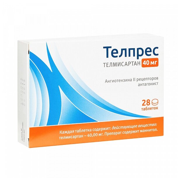 Телпрес таб., 40 мг, 28 шт.