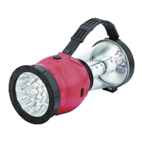 Светодиодный аккумуляторный фонарь для кемпинга красный пластик 19/24LED IP22 размер 130х274х130мм - LED29318 (Camelion)(код заказа 10474 СВ)