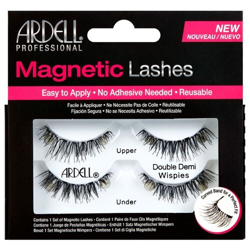 фото Ardell магнитные накладные ресницы magnetic lashes double demi wispies черный