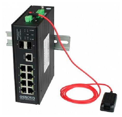 Коммутатор Osnovo SW-80802/ILS(port 90W,300W) (L2+) 8x1Гбит/с 2SFP 8PoE 300W управляемый