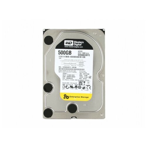 Western Digital WD RE3 500 GB (WD5002ABYS) жесткий диск western digital wd re3 250 gb wd2502abys