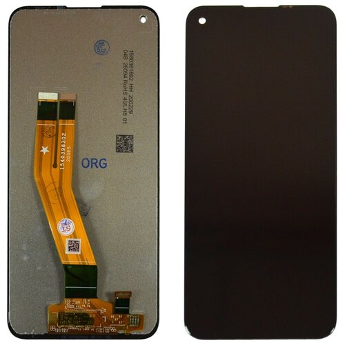 Дисплей для Samsung A115F/M115F (A11/M11) в сборе с тачскрином Черный коннектор lcd для samsung a032f a115f m115f a03 core a11 m11 34 pin