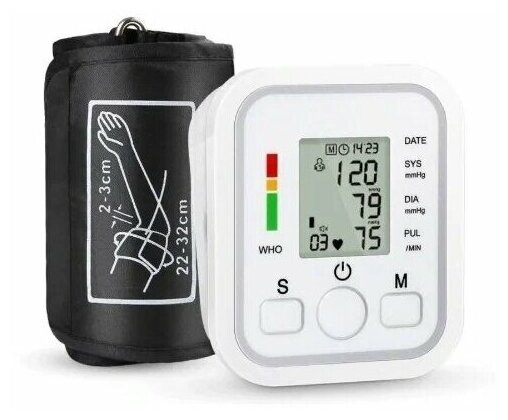 Электронный измеритель давления Electronic Blood Pressure Monitor Arm style / Тонометр - фотография № 10