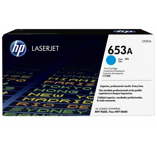 Картридж лазерный HP 653A CF321A голубой (16000 страниц) для HP MFP M680 картридж hp cf321a к 653a голубой