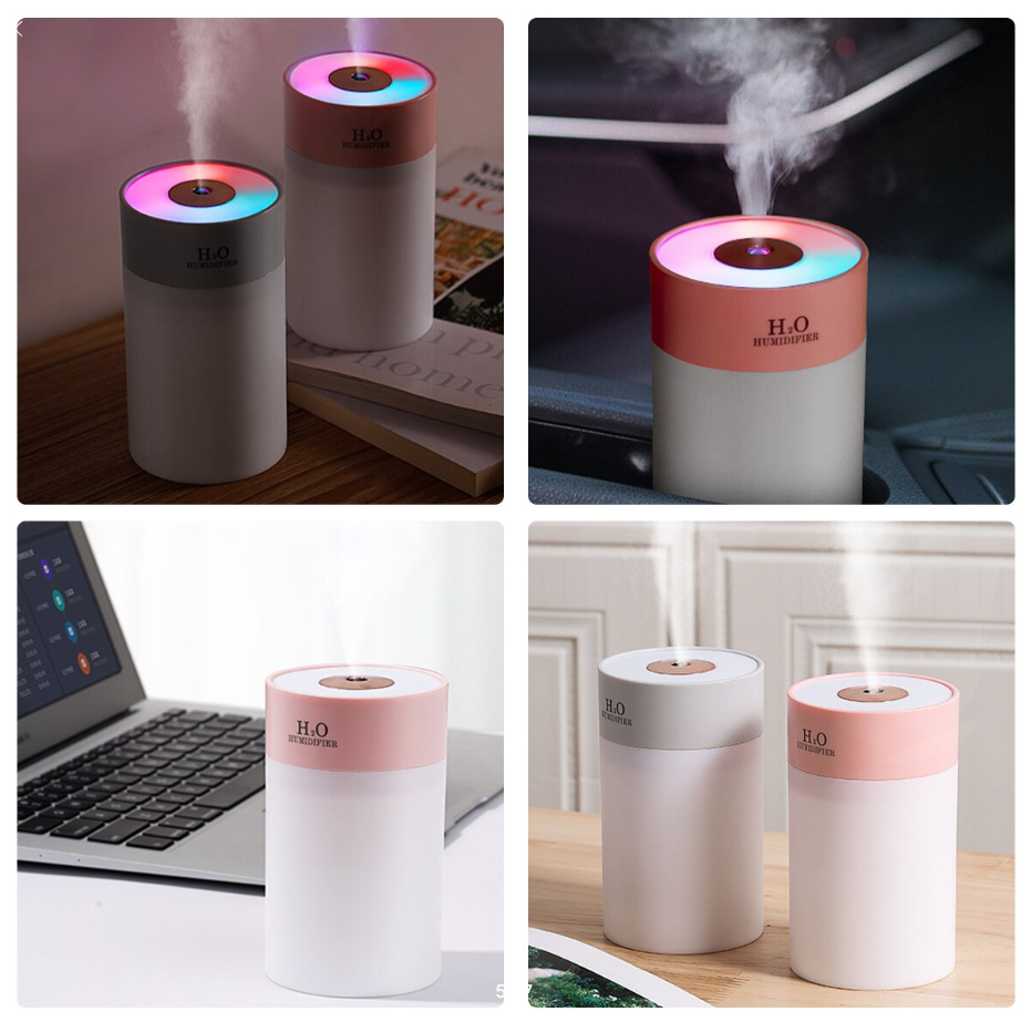 Парогенератор / аромадиффузор-ночник Humidifier H2O H-5 / Увлажниетль воздуха, розовый - фотография № 2