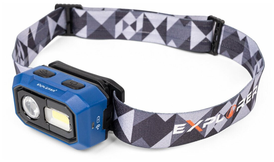 фото Фонарик налобный светодиодный с сенсором движения КВТ HL-6566 82072