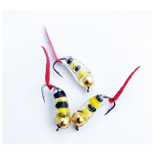 Мормышка 04 г Ручейник Оса вольфр 3 шт 528₽