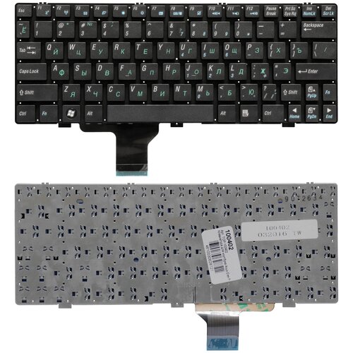 Клавиатура для ноутбука Asus Eee PC 1004DN Series Плоский Enter Черная без рамки PN NSK-UDU01 1000₽