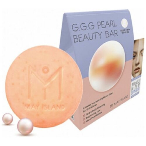 Осветляющее мыло с экстрактом жемчуга — May Island G.G.G Pearl Beauty Bar