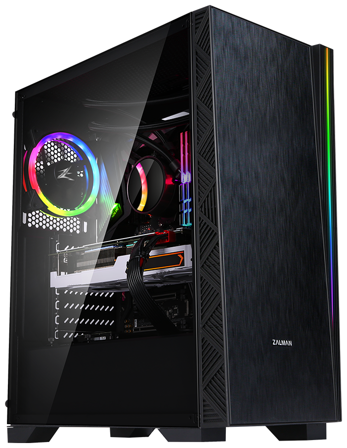 Корпус eATX Zalman черный, без БП, с окном, 2*USB 3.0, USB 2.0, audio - фото №2