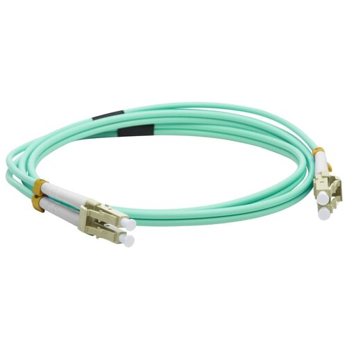 Кабель Патч-корд Lanmaster LAN-2LC-2LC/OM3-3.0 2x50/125 OM3 LC дуплекс-LC дуплекс 3м LSZH голубой кабель hp lc lc 2 м голубой