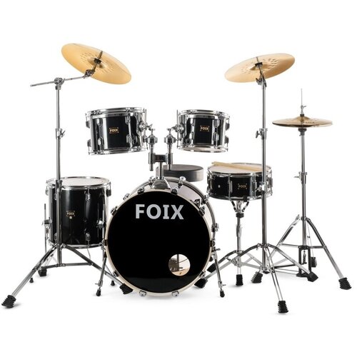 Foix DF-2131 Барабанная установка, черная том барабан 10 x 8 drumcraft series 6 pb bk hw