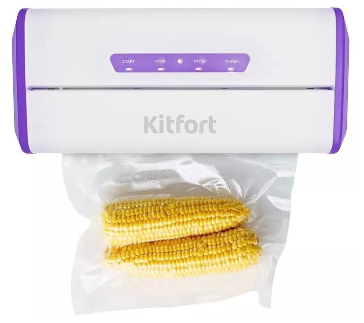 Вакууматор Kitfort КТ-1514-1 бело-фиолетовый - фотография № 11